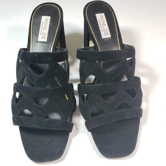 Rachel Zoe Womens Open Toe Block Heel Sz 9.5 - Picture 3 of 7